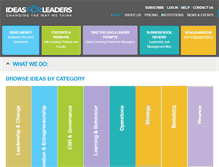 Tablet Screenshot of ideasforleaders.com
